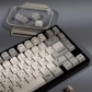 Retro Hollow Russian 104+40 Full PBT Dye-subbed Keycaps Set for Cherry MX Mechanical Gaming Keyboard